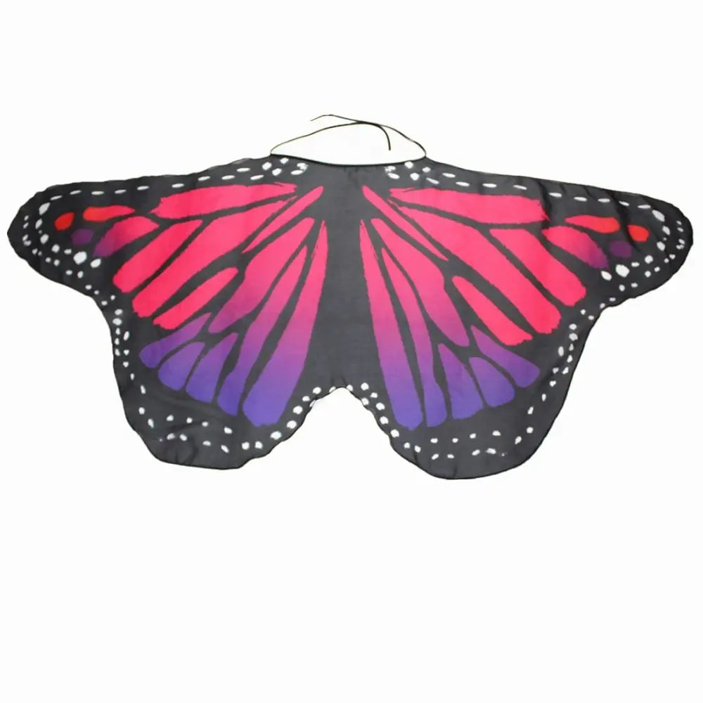 Kids Butterfly Wings Shawl Costume Cape
