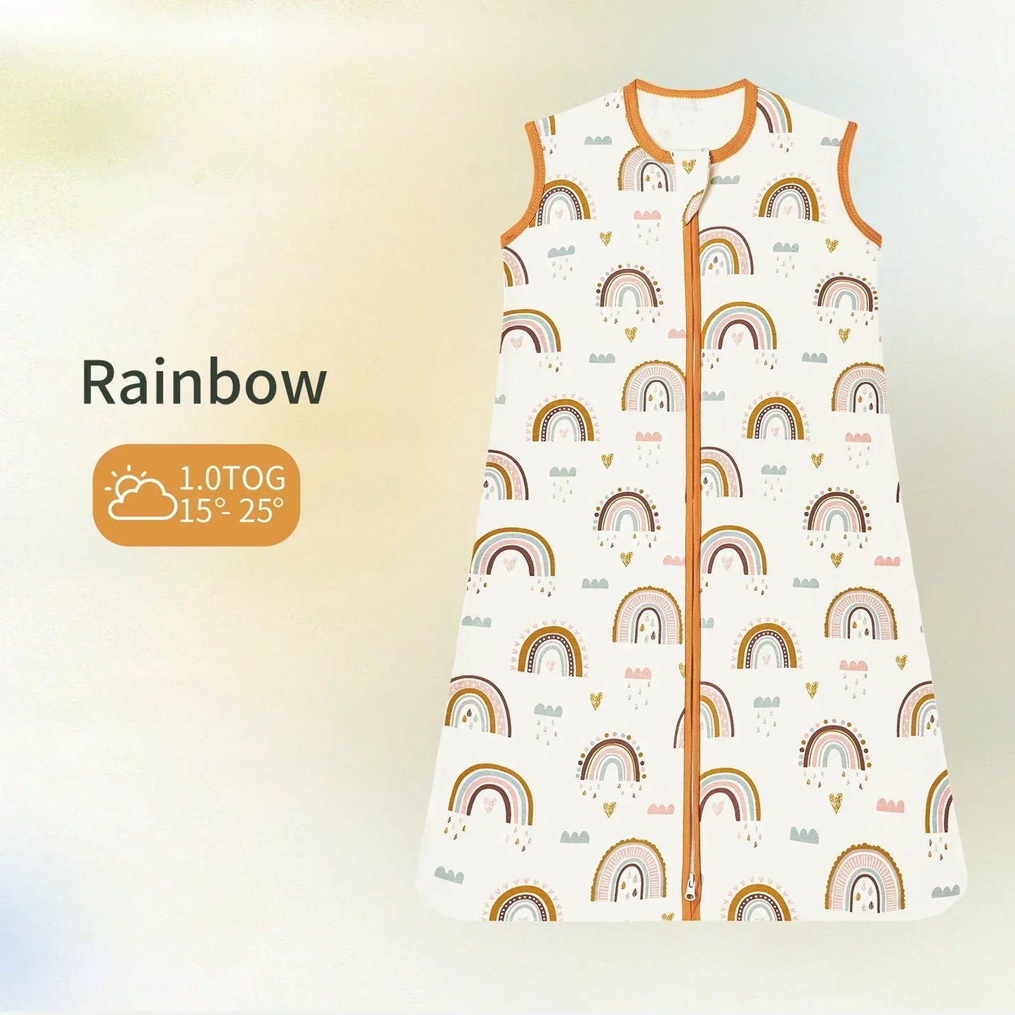 Baby Sleeping Bag Newborn Baby Anti-shock Sleeping Bag Pajamas Baby Pajamas Light Zipper Crawling Suit Anti-kick Cartoon Animal