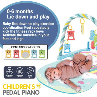 Baby Fitness Activity Gym Play Mat – Musical Piano Toy