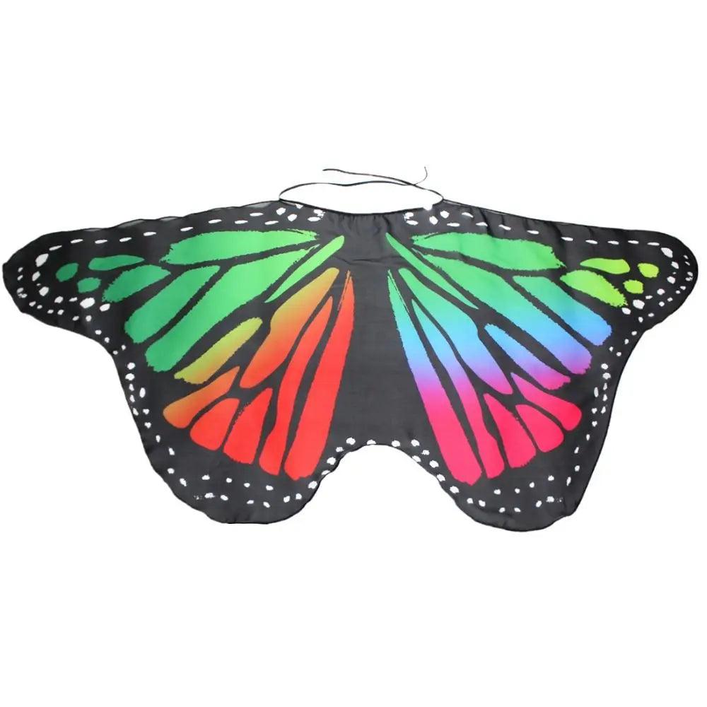 Kids Butterfly Wings Shawl Costume Cape