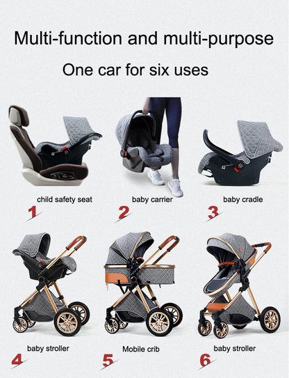Baby stroller baby newborn items  poussette bebe 3 en 1 baby accessories baby cart baby carriage Light stroller stroller for bab