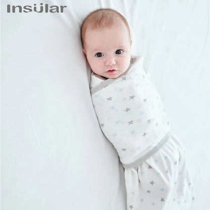 INSULAR Four Seasons Baby Pure Cotton Anti-shock Cocoon Sleeping Bag Baby Anti Kicking Newborn Holding Towel
