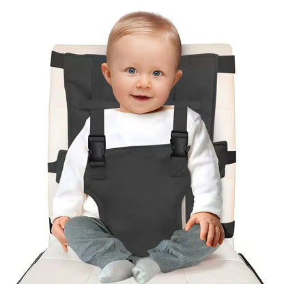Portable Baby High Chair Safety Seat Harness for Toddler, Baby Travel Essential Easy High Booster Seat Cover for Infant Eating