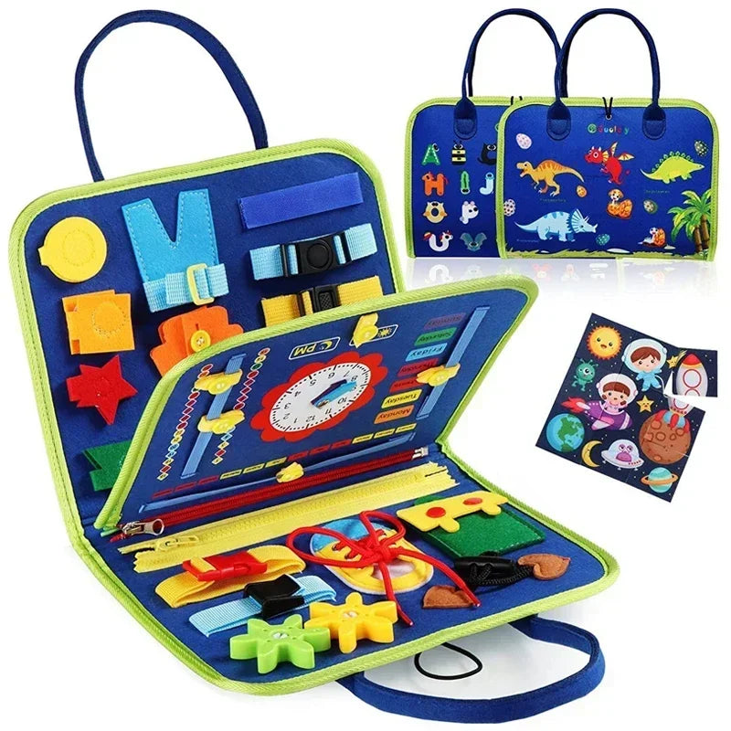 Montessori Busy Board Quiet Book for Kids