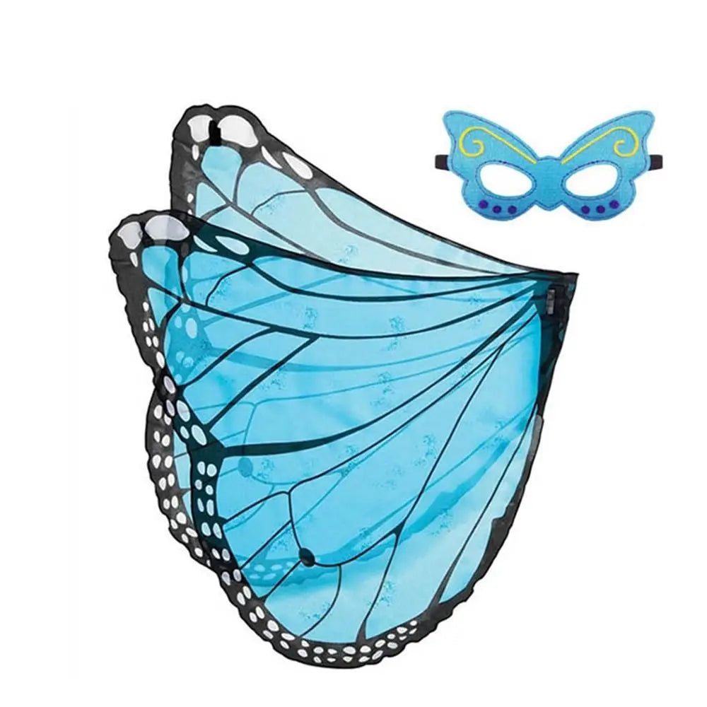 Kids Butterfly Wings Shawl Costume Cape