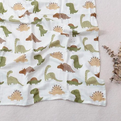 120x120cm Bamboo Cotton Baby Swaddle Bedding Bath Towel Infant Wrap Gauze Muslin Blankets Breathable For Newborn Baby Dropship