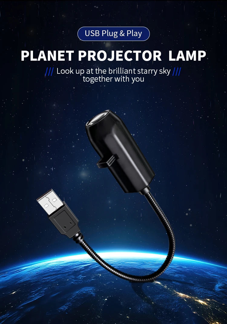 USB Halloween Projector Light with Ghost & Skull Patterns