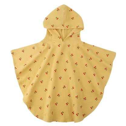 Baby Hooded Bath Towel for Infant Boy Girl Breathable Swaddle Wraps Warm Shower Towel Comfortable Quick-Drying Bathrobe