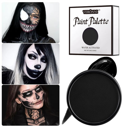 Water Activated Face & Body Paint - 6 Colors with Brush