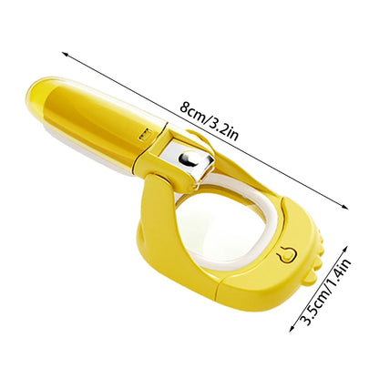 Baby Nail Clippers With LED Light/Magnifying Glass Splashproof Nail Trimmer Fingernails Toenails Nail Clippers Care For Home Use
