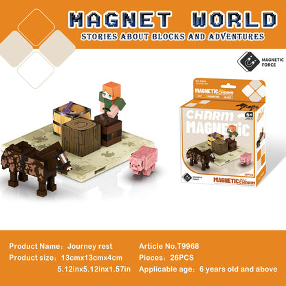 3D My Magnetic Building Blocks, DIY Learning Building Space Reasoning Toys, Birthday Gifts for Children over 6 Years Old