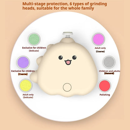 JUSTLANG Rechargeable Newborn Electric Nail Clipper Baby Anti-clamping Scissors Baby Nail Scissors Set Baby Nail Grinder