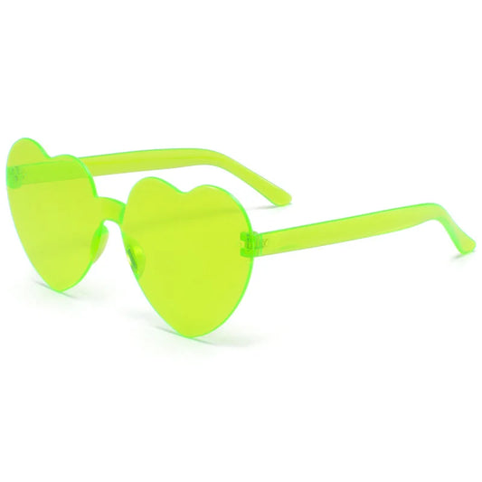 Free shipping 2023 Candy color heart shape ocean personality Frameless Children's Sunglasses Fashion Candy Love Sunglasses