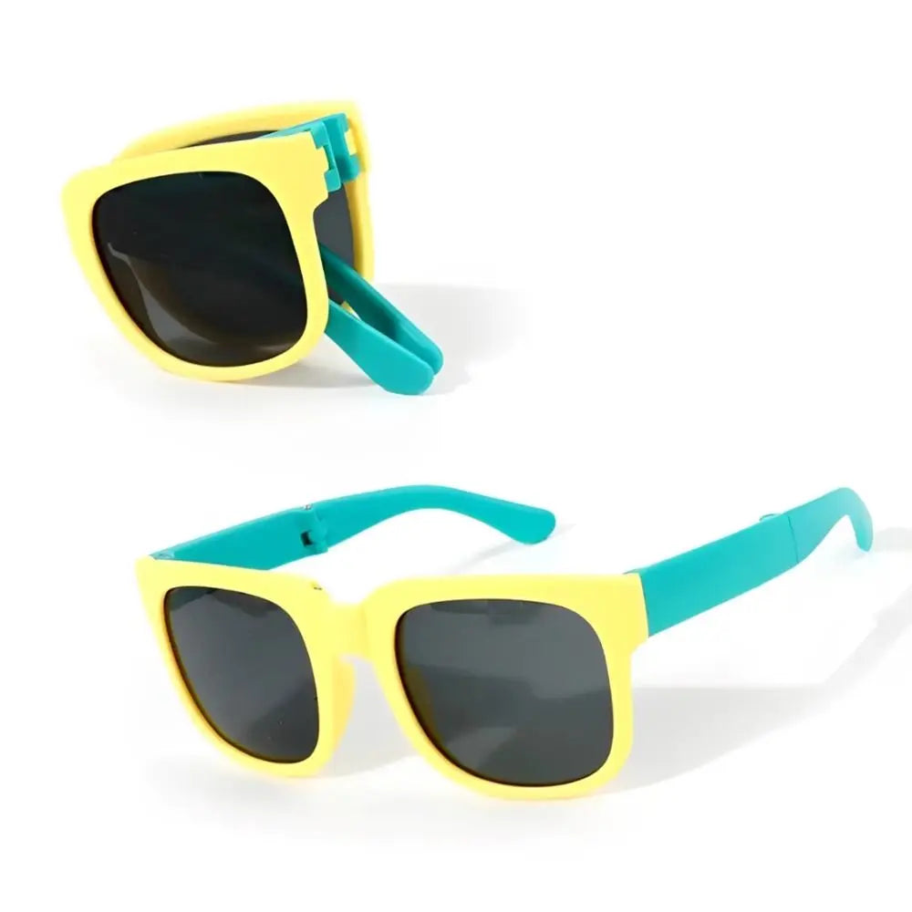 Square Frame Kids Sunglasses Fashion UV 400 Outdoor Foldable Sunglasses Children Eyewear for Toddler Boys and Girls