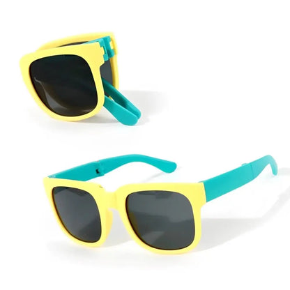 Square Frame Kids Sunglasses Fashion UV 400 Outdoor Foldable Sunglasses Children Eyewear for Toddler Boys and Girls
