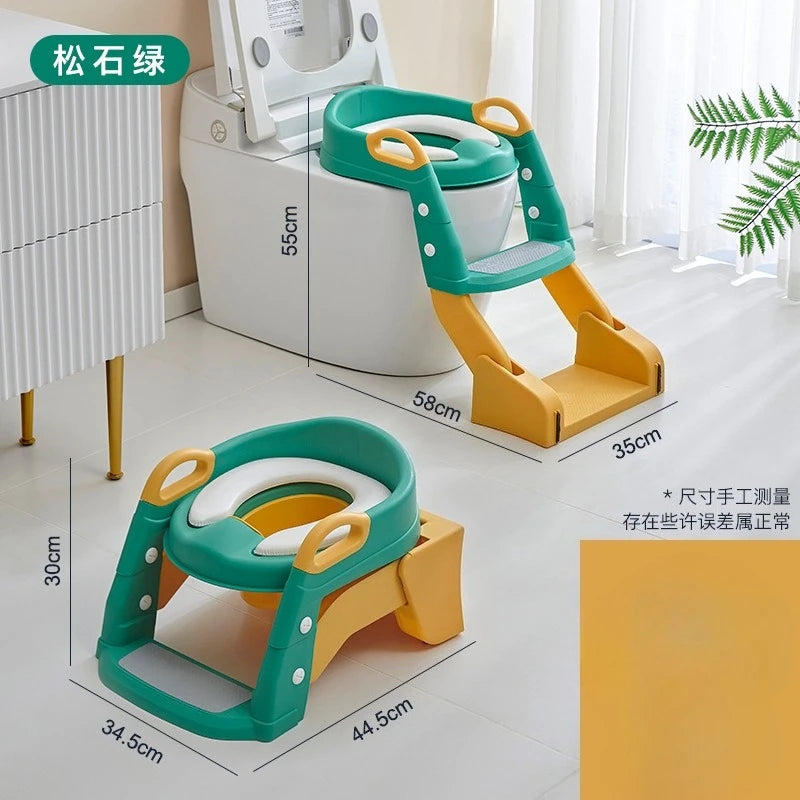 2 In 1 Toilet Potty Training Seat With Step Stool Ladder And Urinal, Safe & Comfortable Potty Chair Withadjustable Height.