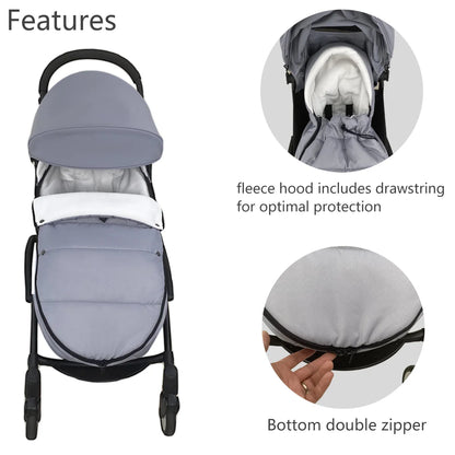 Universal Pushchairs Footmuff Compatible with Babyzen YOYO, YOYO2 Warm Waterproof Sock Baby Stroller Accessories
