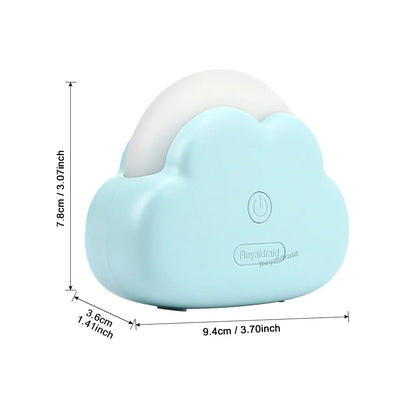 Hot Sales Cute Cloud Night Light Mini USB Wireless Adorable Cloud Shape LED Night Light For Bedroom Baby Children Creative Gift