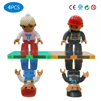 Magplayer Magnetic Building Blocks Construction Strong Magnet Tiles Children Montessori Educational Toys for Kids Christmas Gift