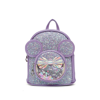 New Cute Children's Bag Fashion Sequin Kindergarten Backpacks for Baby Girls Cartoon Casual Schoolbag Princess Bag Girls Gifts