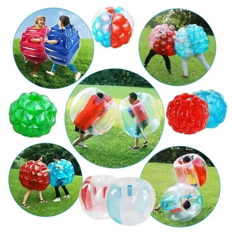 60cm Bubble Ball Human Inflatable Collision Game PVC Durable Buffer Ball Outdoor Activity Toy for Family Party Kids Game Toys