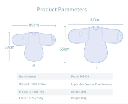 Insular Newborn Baby Wrapped Anti Startle Baby Blanket Summer Thin Baby Swaddling Artifact Universal In All Seasons Comfortable