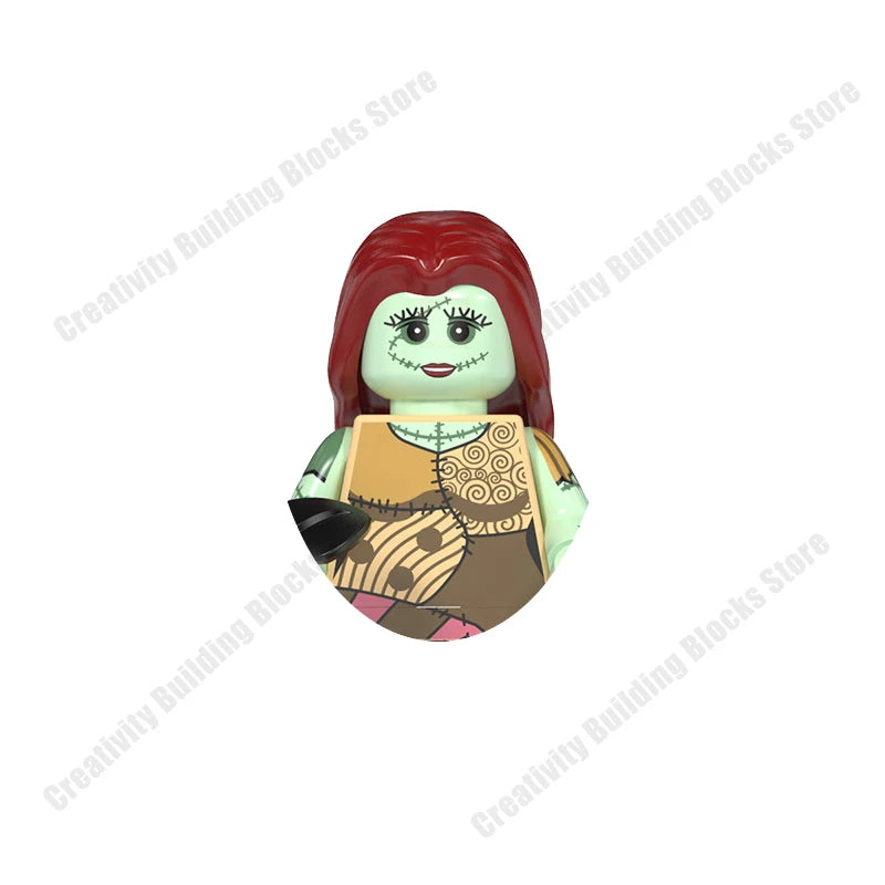 Mini 3D Halloween Figures Building Block Toy Set