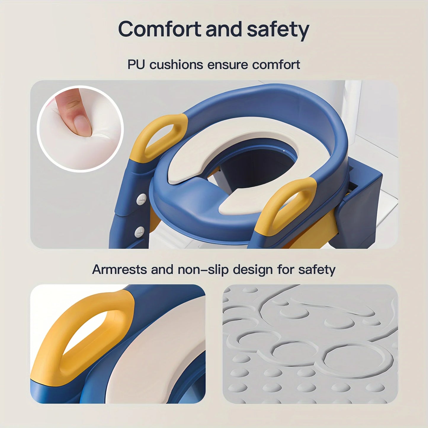 2 In 1 Toilet Potty Training Seat With Step Stool Ladder And Urinal, Safe & Comfortable Potty Chair Withadjustable Height.