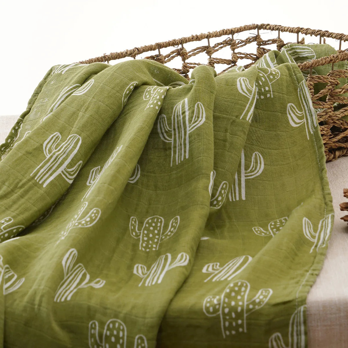 120x120cm Bamboo Cotton Baby Swaddle Bedding Bath Towel Infant Wrap Gauze Muslin Blankets Breathable For Newborn Baby Dropship