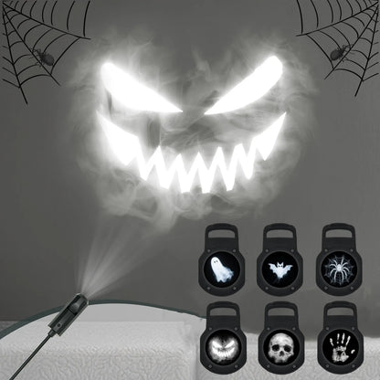 USB Halloween Projector Light with Ghost & Skull Patterns
