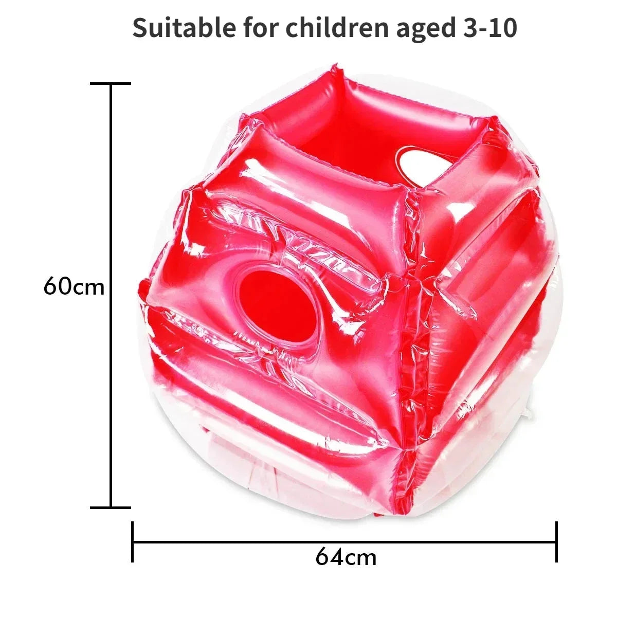 60cm Bubble Ball Human Inflatable Collision Game PVC Durable Buffer Ball Outdoor Activity Toy for Family Party Kids Game Toys