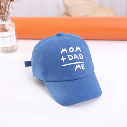 Letter Embroidery Baby Baseball Cap Solid Color Adjustable Toddler Boys Girls Snapback Hat Casual Kids Cotton Duck Tongue Caps