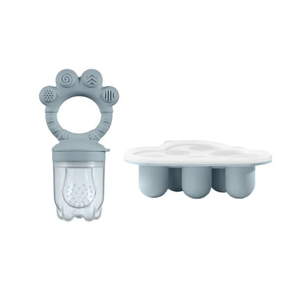 2pcs Set Baby Fruit Feeder Cube food set Bear PAWS Ice fruits and vegetables food box set body silicone baby meat puree
