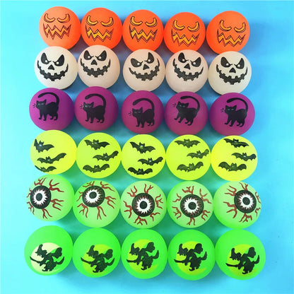 Glow in the Dark Halloween Bouncing Balls - Bulk Pack