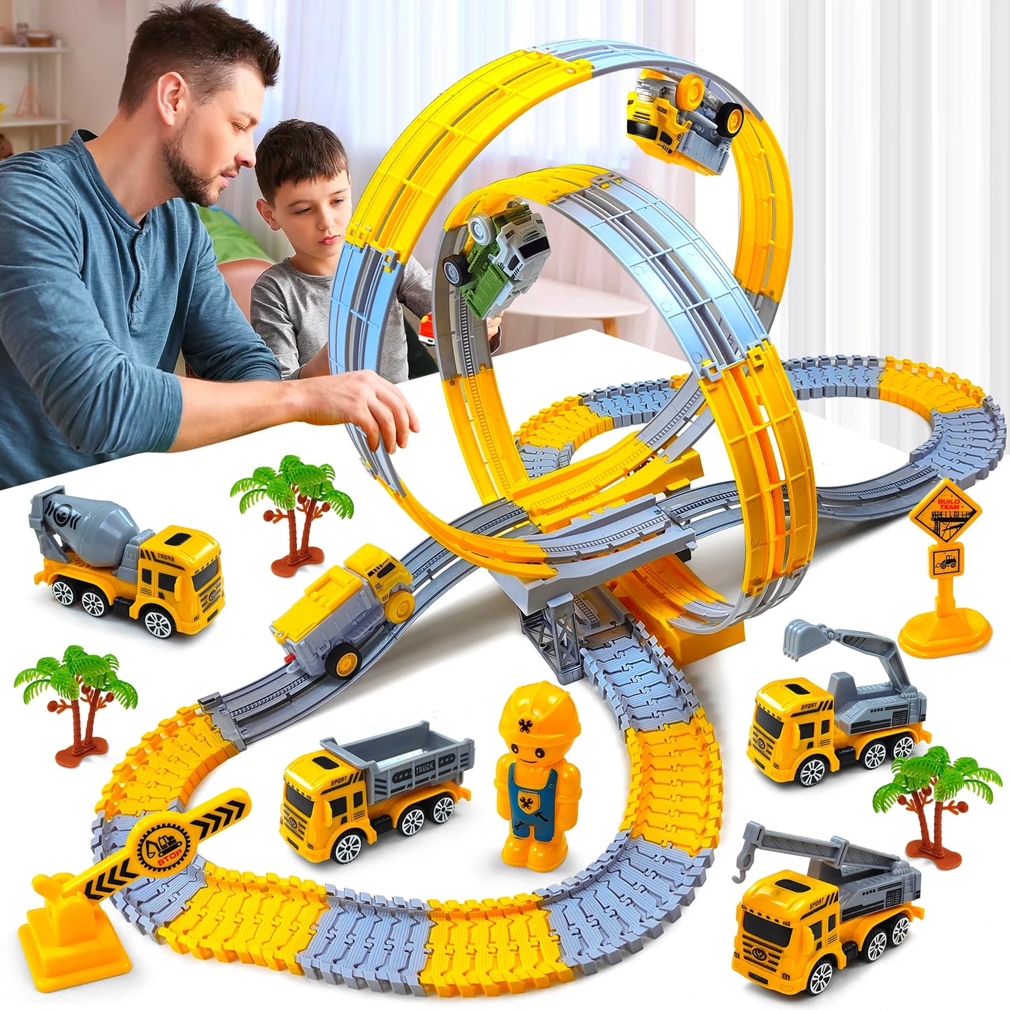 Children Electric Track Car Toy Set