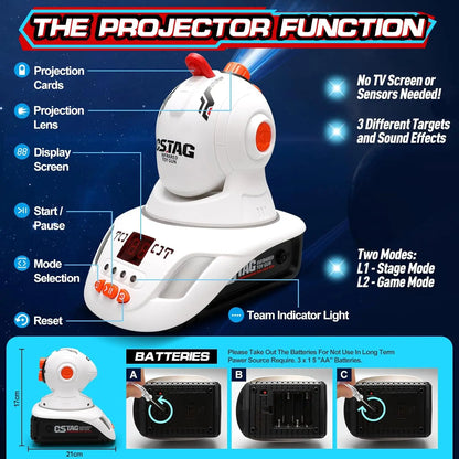CSTAG Duck UFO Laser Tag Shooting Game Toy
