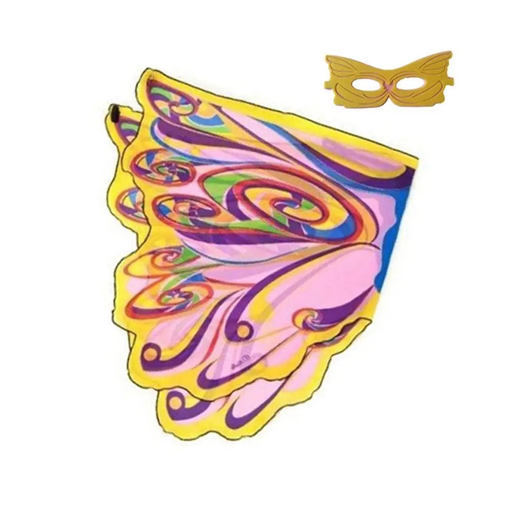 Kids Butterfly Wings Shawl Costume Cape