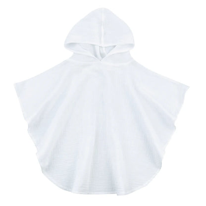 Soft Cotton Baby Hooded Towel Bath Towel for Boys Girls Bathrobe Sleepwear Children's Clothing Floral/Solid Color Infant ponchos