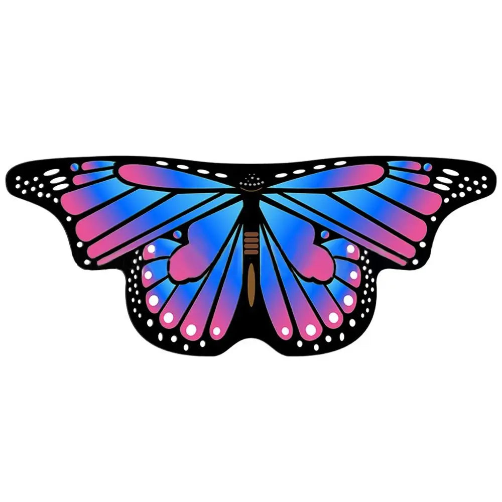 Kids Butterfly Wings Shawl Costume Cape