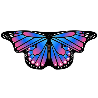 Kids Butterfly Wings Shawl Costume Cape