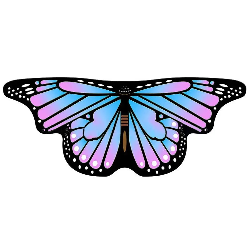 Kids Butterfly Wings Shawl Costume Cape