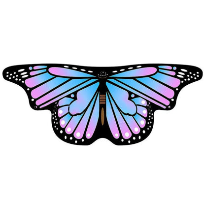 Kids Butterfly Wings Shawl Costume Cape