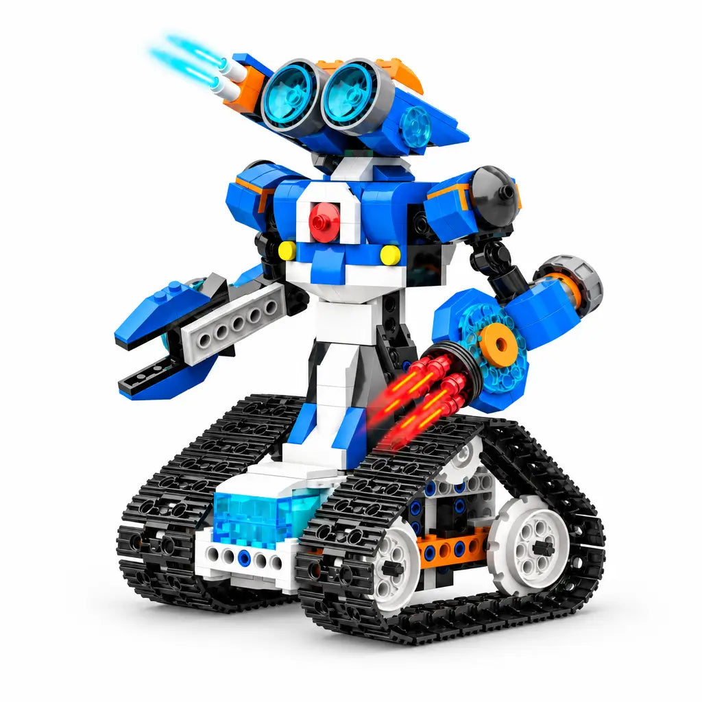 Apitor robot kit on a white studio background